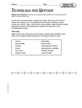 Science and Language Arts: Technology and Weather