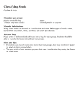 Explore Activity: Classifying Seeds