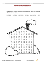 Family Wordsearch