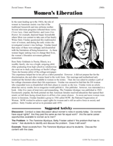 Women's Liberation: Betty Friedan