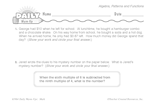 Math Warm-Up 252 for Gr. 5 & 6: Algebra, Patterns & Functions