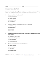 Quiz: American History 101, Part III
