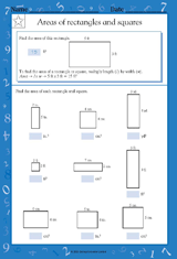 Area of Rectangles and Squares I