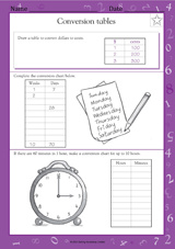 Conversion Tables: Money & Time