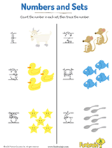 Trace the Numbers: Goats, Mice, and More